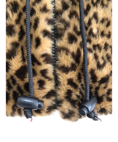 80s faux fur leopard vest