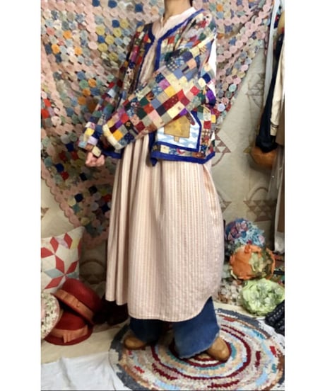 patchwork house motif jacket
