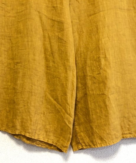 made in italy linen salopette pants