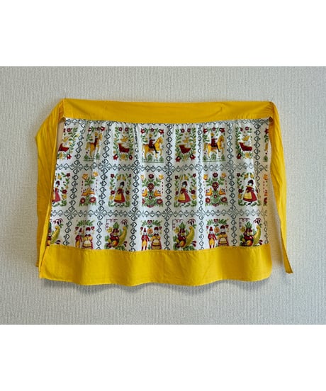 folk art half apron