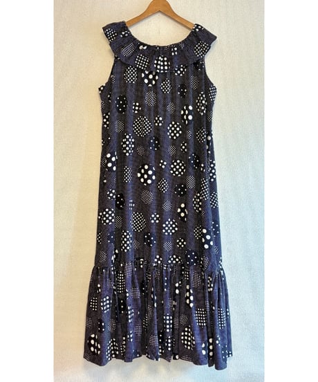 70s polka dots dress