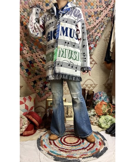 music tapestry fringe jacket