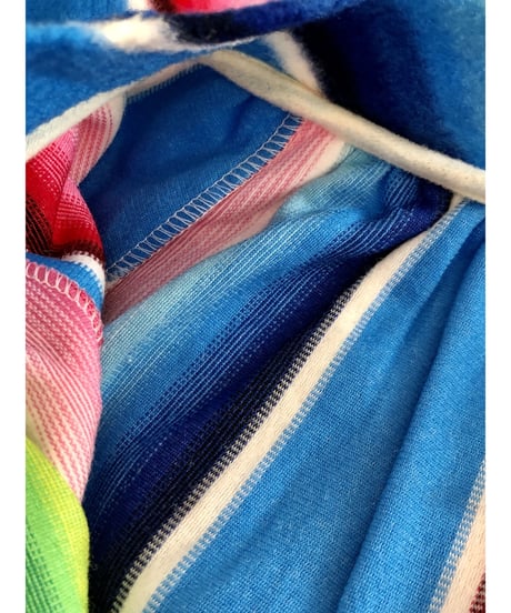 70s multicolored stripe dress