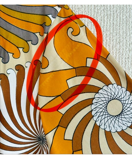 70s psychedelic print dress