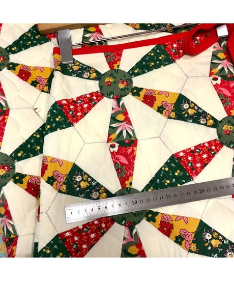 patchwork print quilting wrap skirt