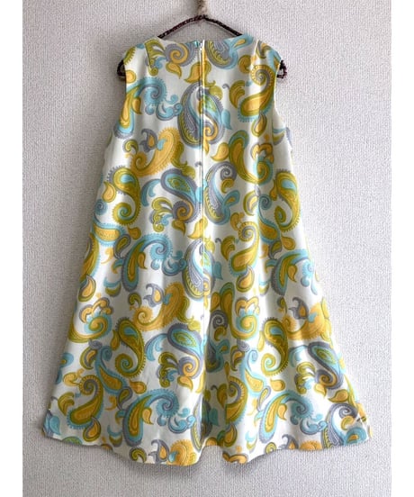 70's paisley mini dress