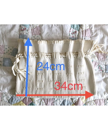 50's nylon woven purse