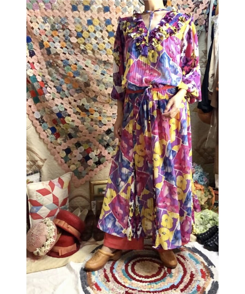 福袋・半額ポスター - クリーニング屋さん専用の通 diane Quilt | up set flower freis トップス