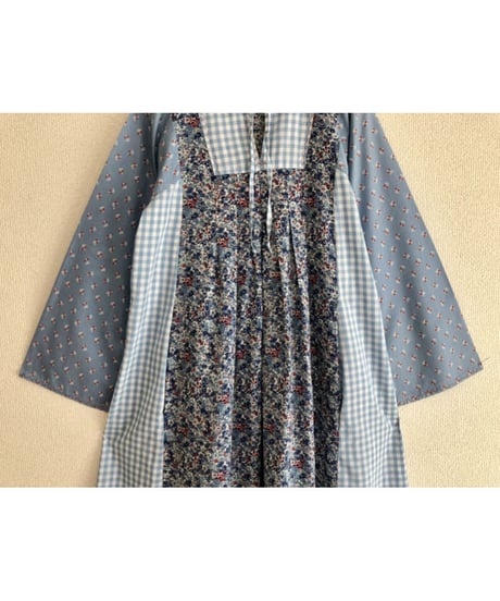flower plaid dress