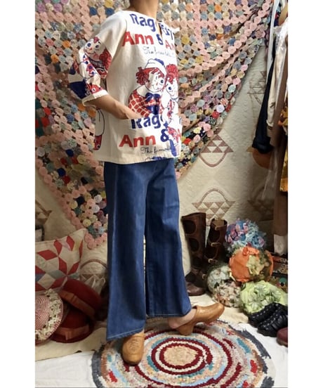 Raggedy Ann & Andy feed  sack style tops