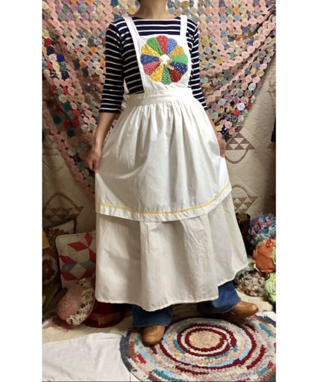 70's upcycle apron dress