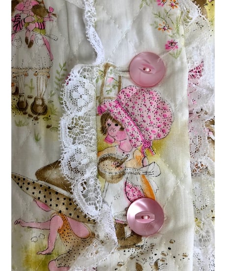 70s quilted sweet robe