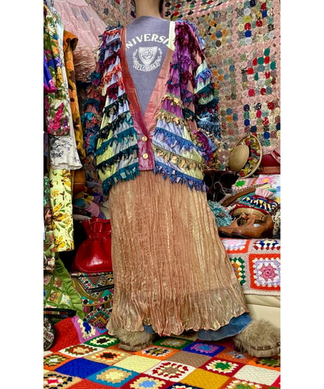 paula sweet silk fringe jacket