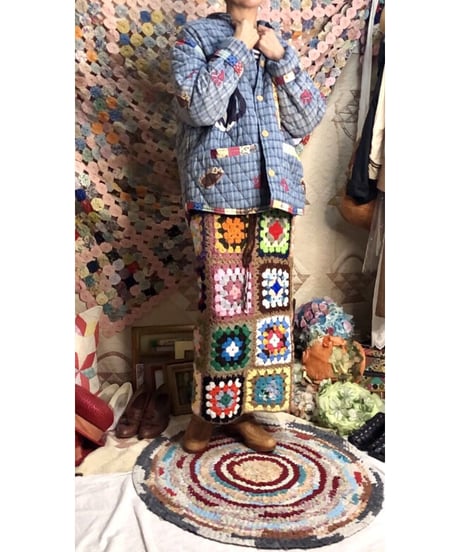 w.face quilting cat jacket