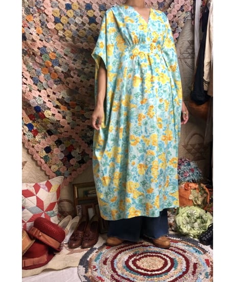 flower kaftan one-piece