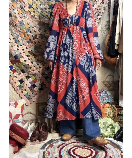 1970's bandanna one-piece ①