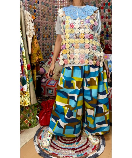 super wide leg pants（60s fabric）