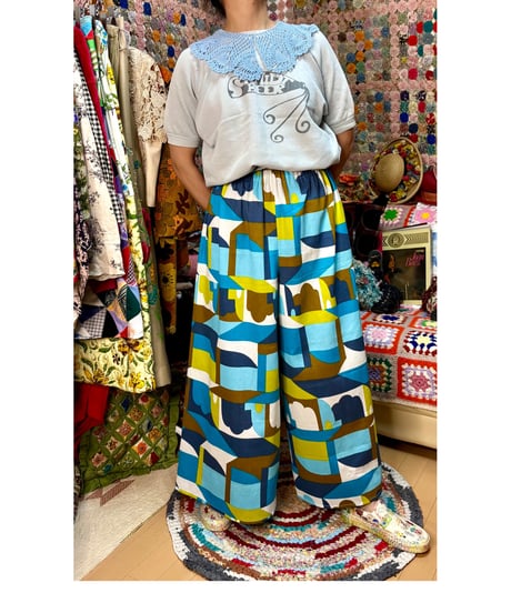 super wide leg pants（60s fabric）