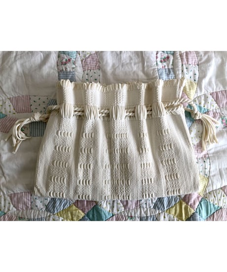 50's nylon woven purse