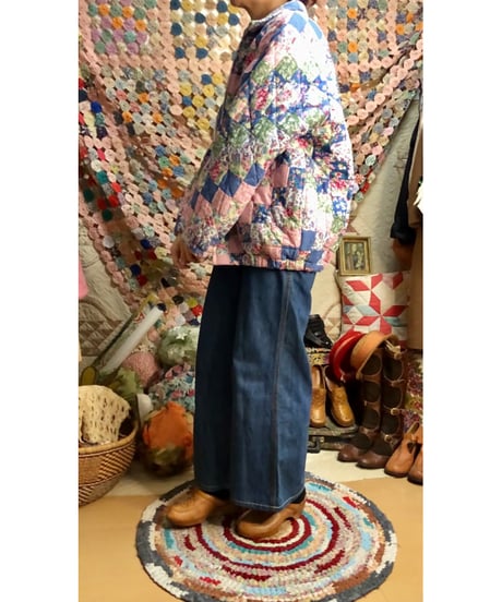 80s patchwork quilt jacket