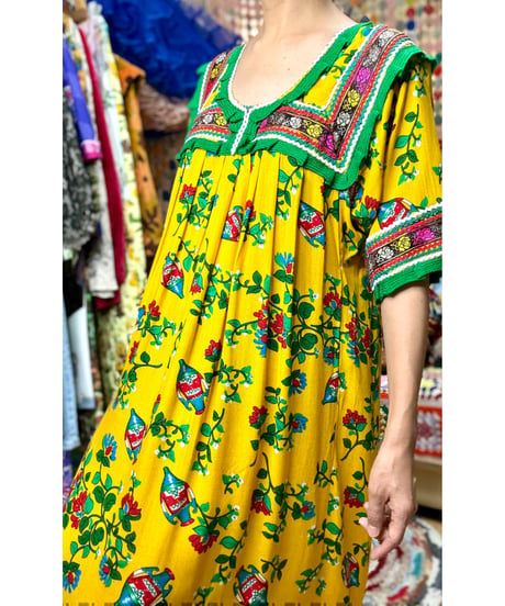 flower print rayon dress