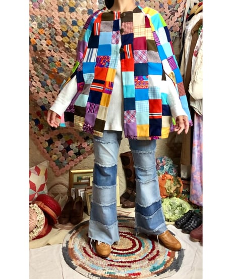 patchwork poncho
