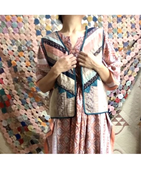 patchwork quilt vest