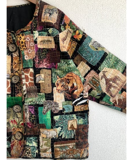 animal patch jacket