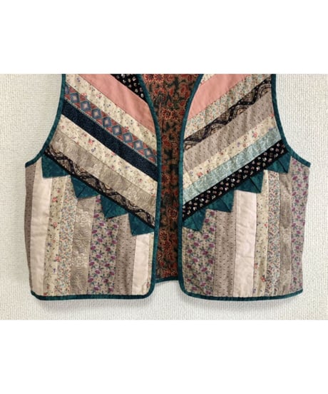 patchwork quilt vest