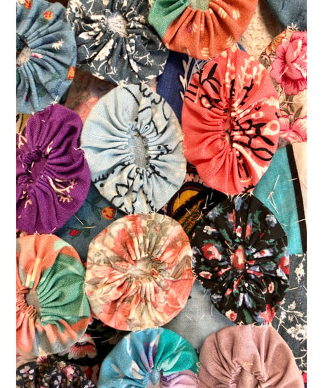 yo-yo quilt vest