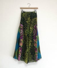 psychedelic print easy pants