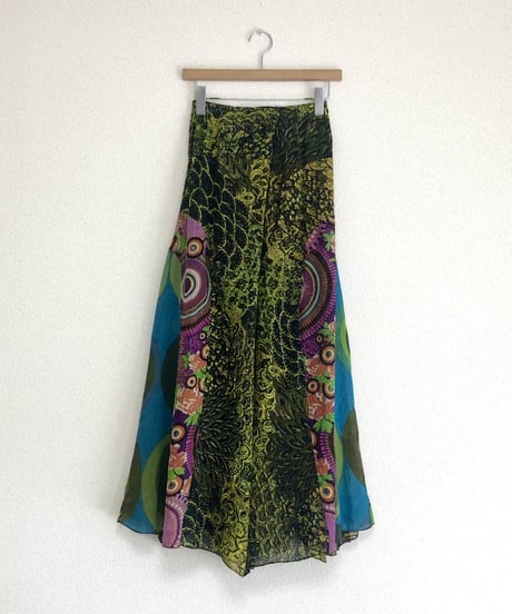 psychedelic print easy pants