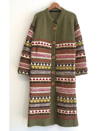 hand knit dress coat