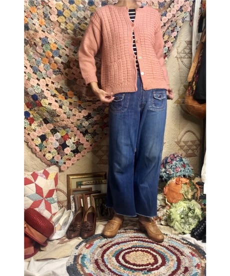 vintage hand knit cardigan