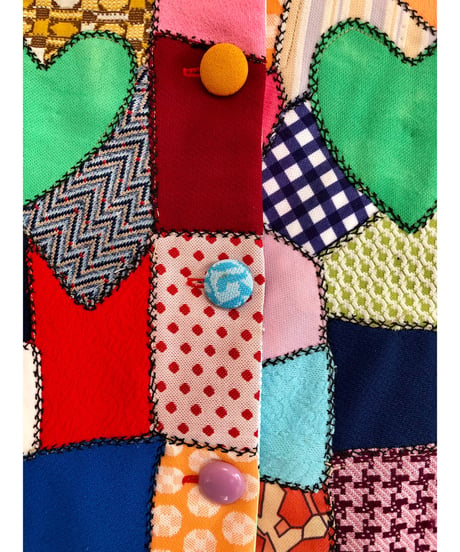 60-70s crazy quilt jacket