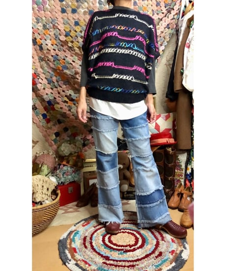 round knit vest