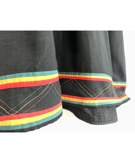 70's mirror work embroidered dress
