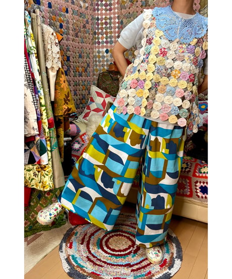 super wide leg pants（60s fabric）