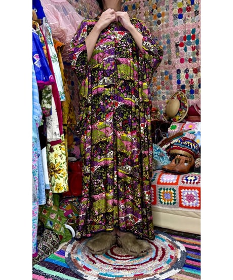 60s botanical dress