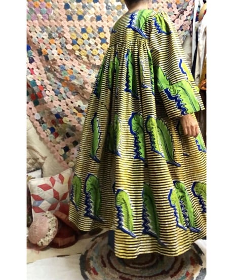 bell sleeve batik dress