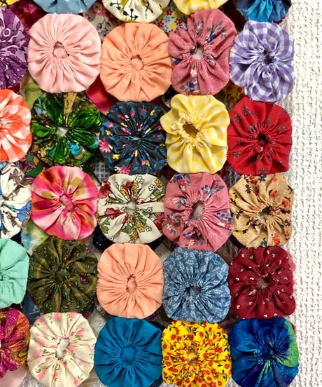 60s yo-yo quilt vest
