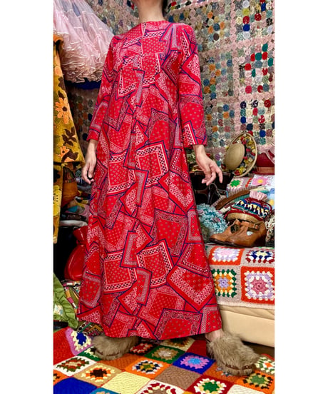 70s bandanna dress