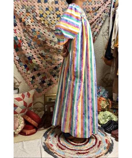 rainbow stripe dress