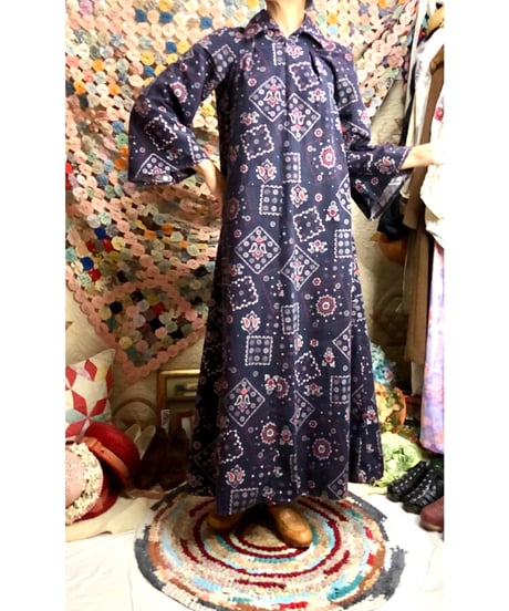 bandanna print dress