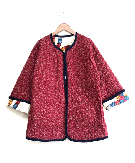 patchwork print quilting jacket