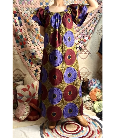 batik print dress