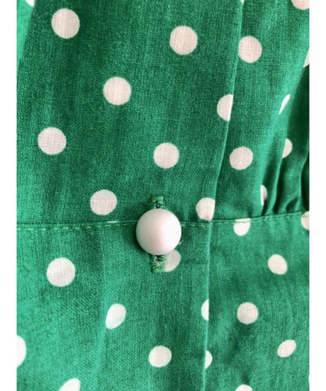 balloon sleeve polka dots blouse