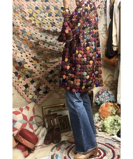 yo-yo quilt gown