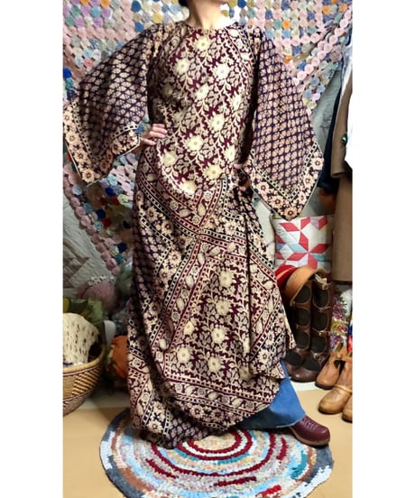 70s pakistan cotton  dress