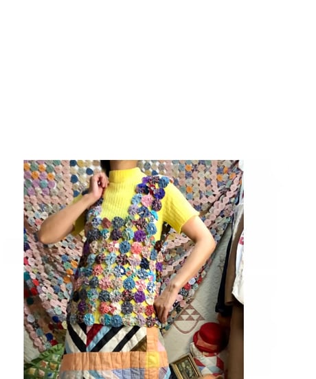 yo-yo quilt vest